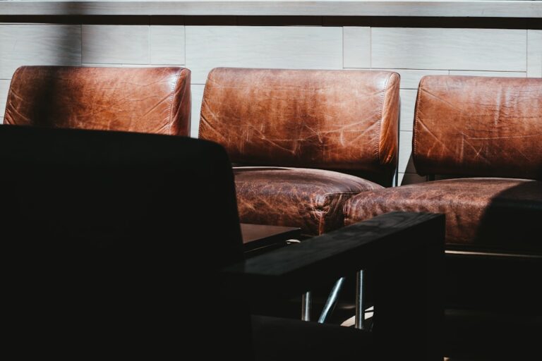 Photo clean leather upholstery